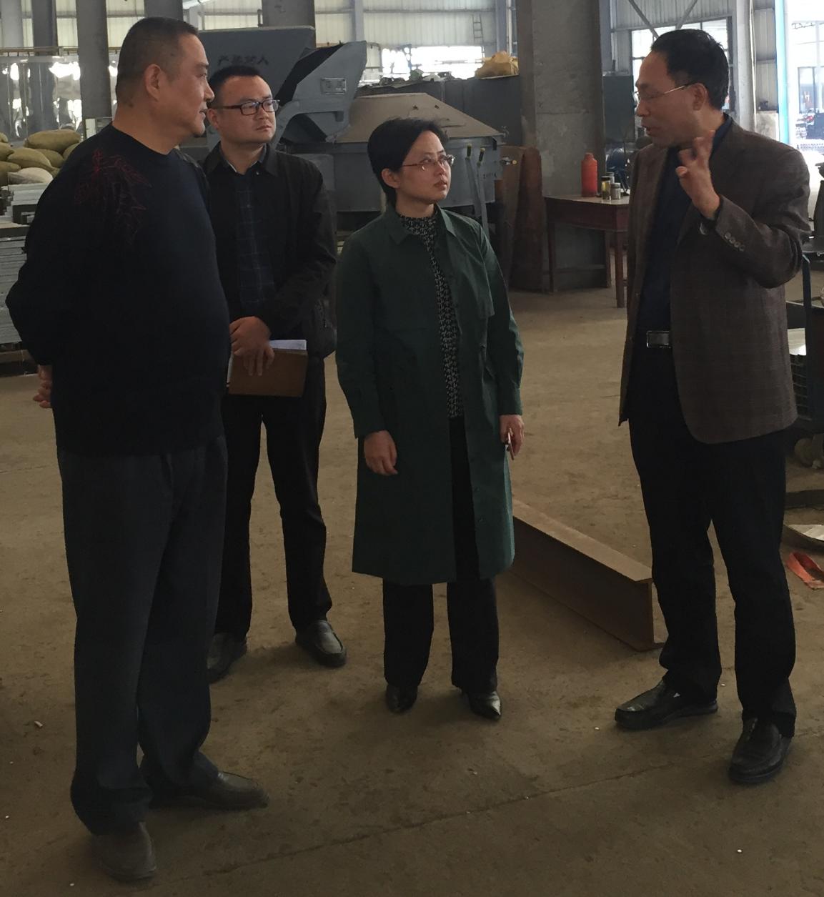 安慶市經開區(qū)黃主任來我司參觀指導